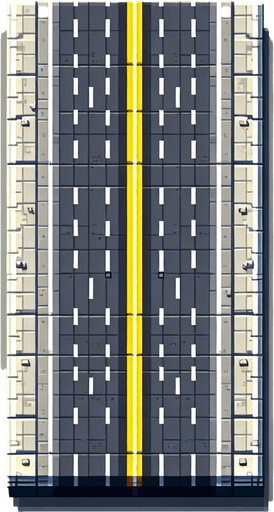 highway.
Single Game Texture. In-Game asset. 2d. Blank background. High contrast. No shadows.