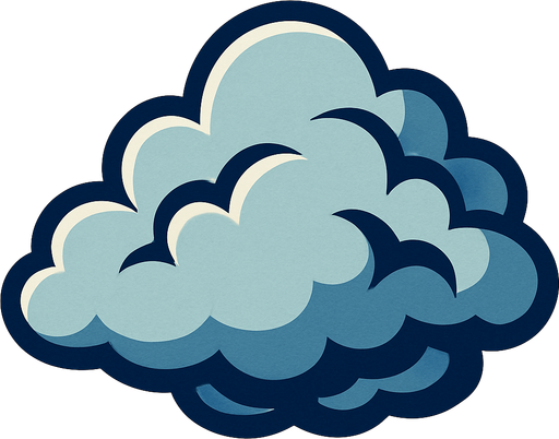 cloudy.
In-Game asset.  2d.  High contrast.  No shadows
