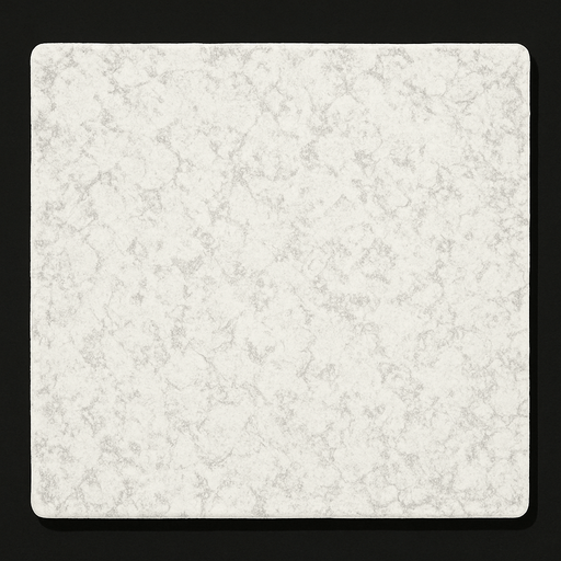 a textured white rectangular kitchen counter top. overhead view.
In-Game asset.  2d.  High contrast.  No shadows