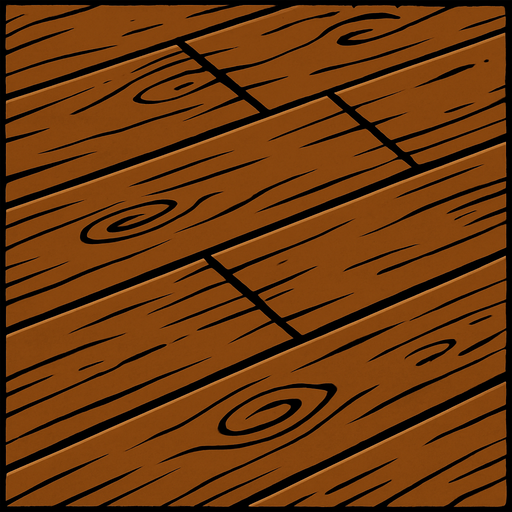 piso de madera.
In-Game asset.  2d.  High contrast.  No shadows