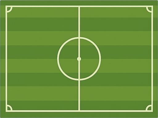 Futbol sahası. No background. Transparent background. Blank background. No shadows. 2d. In-Game asset. flat