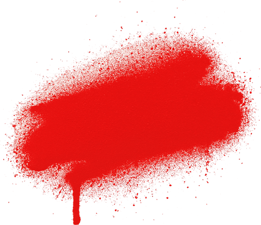 RED SPRAYED PAİNT.
In-Game asset.  2d.  High contrast.  No shadows