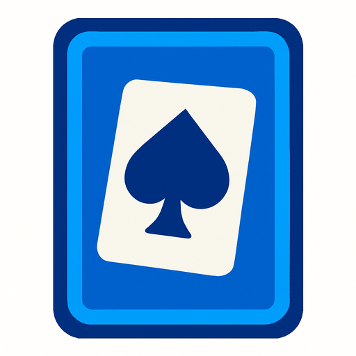 blue card.
In-Game asset.  2d.  High contrast.  No shadows
