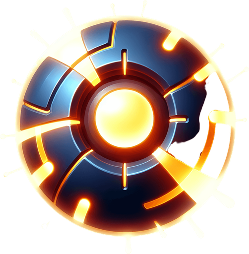 A round energy based projectile.
Single Game Texture. In-Game asset. 2d. Blank background. High contrast. No shadows.
