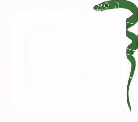 Some tree leafs and snakes.