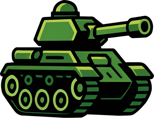 Tank.
In-Game asset.  2d.  High contrast.  No shadows