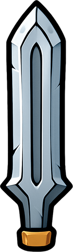 Sword blade.
In-Game asset.  2d.  High contrast.  No shadows