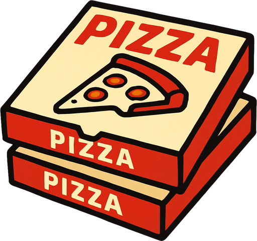 pizza boxes.
In-Game asset.  2d.  High contrast.  No shadows