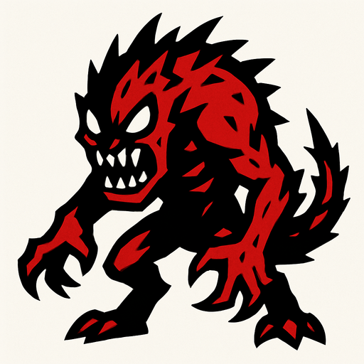 enemy.
In-Game asset.  2d.  High contrast.  No shadows
