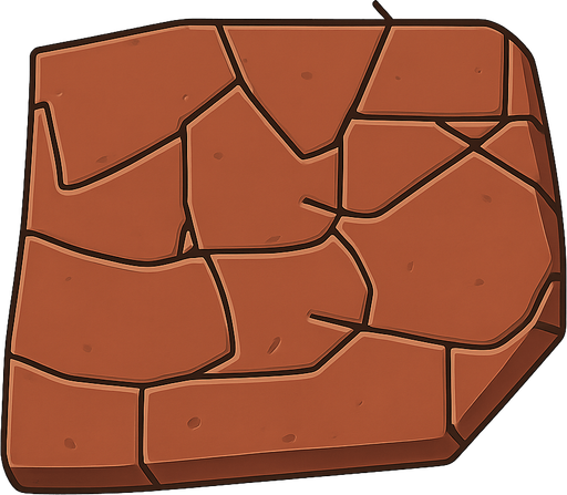 Tuğla duvar. No background. Transparent background. Blank background. No shadows. 2d. In-Game asset. flat