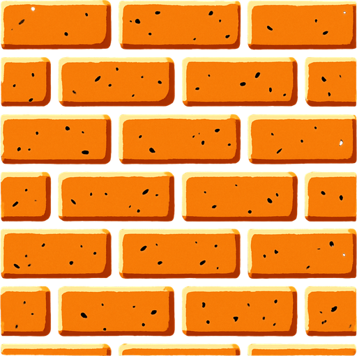 Pared de ladrillos.
In-Game asset.  2d.  High contrast.  No shadows