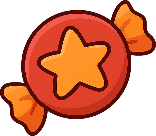candy
. No background. Transparent background. Blank background. No shadows. 2d. In-Game asset. flat