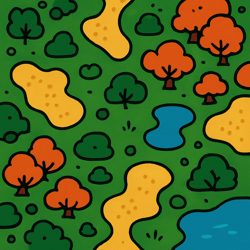 biomeBackground top view.
In-Game asset.  2d.  High contrast.  No shadows
