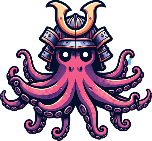 侍蛸.
Single Game Texture. In-Game asset. 2d. Blank background. High contrast. No shadows.