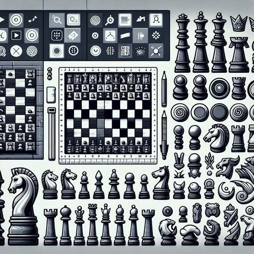 like a chess and impressive.
Single Game Texture. In-Game asset. 2d. Blank background. High contrast. No shadows.