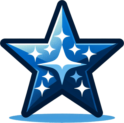 Star illustration shinny.
Single Game Texture.  Blank background.  High contrast.  No shadows