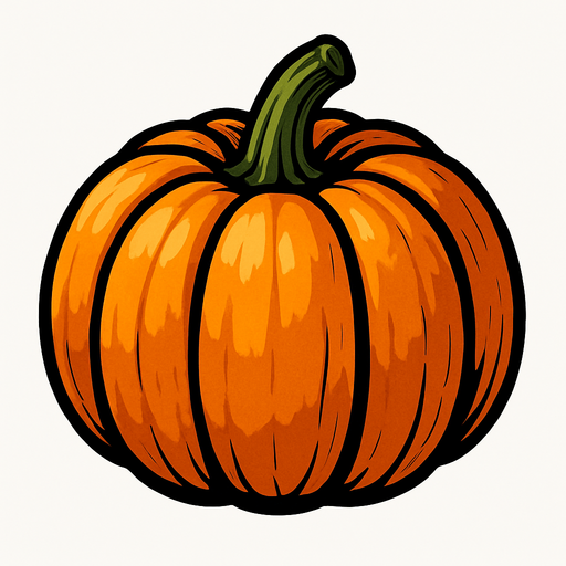 pumpkin.
In-Game asset.  2d.  High contrast.  No shadows. Realistic