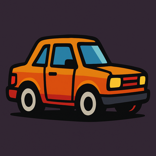 Car.
In-Game asset.  2d.  High contrast.  No shadows