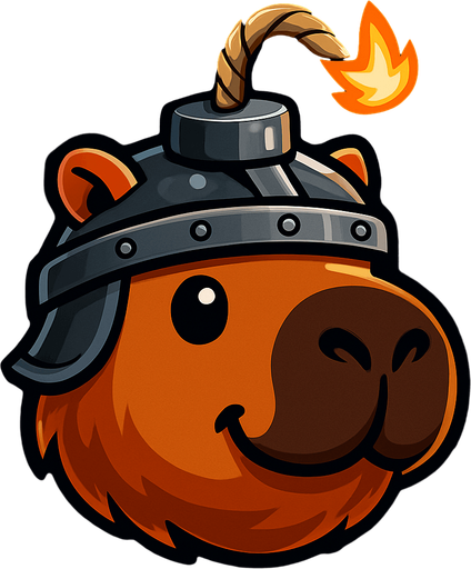 Quitale la espada. Ahora has una bomba con la forma del capibara y su cabeza.