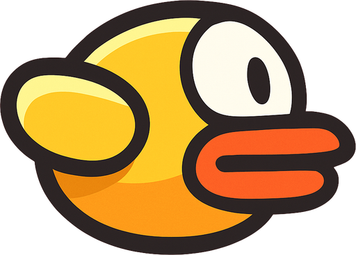 Make bird same like flappy bird.
In-Game asset.  2d.  No shadows