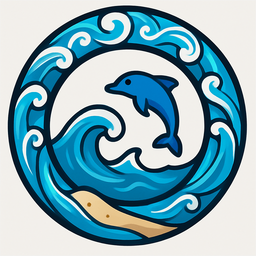 Cerceau de l'océan.
In-Game asset.  2d.  High contrast.  No shadows