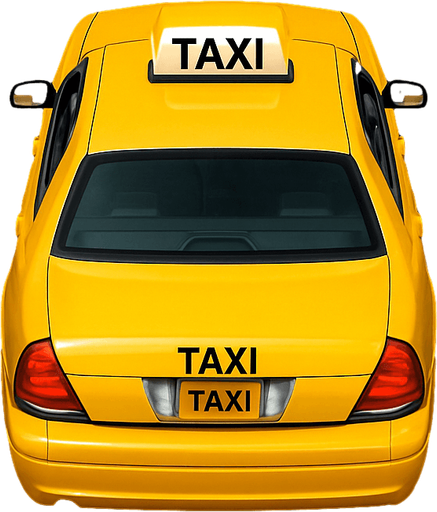 A realistic 2D render of a Yellow Taxi viewed from a slight rear top angle, perfectly aligned and driving straight forward on a clean 3-lane asphalt road with dashed white lane markings. The car is centered, facing directly ahead with no turn, showing only the top and back clearly. No visible driver. Daylight scene.
In-Game asset.  2d.  High contrast.  No shadows.
In-Game asset.  2d.  High contrast.  No shadows.
In-Game asset.  2d.  High contrast.  No shadows.
In-Game asset.  2d.  High contrast.  No shadows