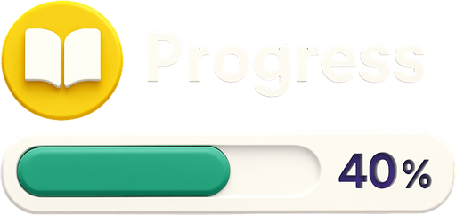 Create progress fill image for this learning app.
In-Game asset.  2d.  High contrast.  No shadows. #3d #stylish #realistic #based on study