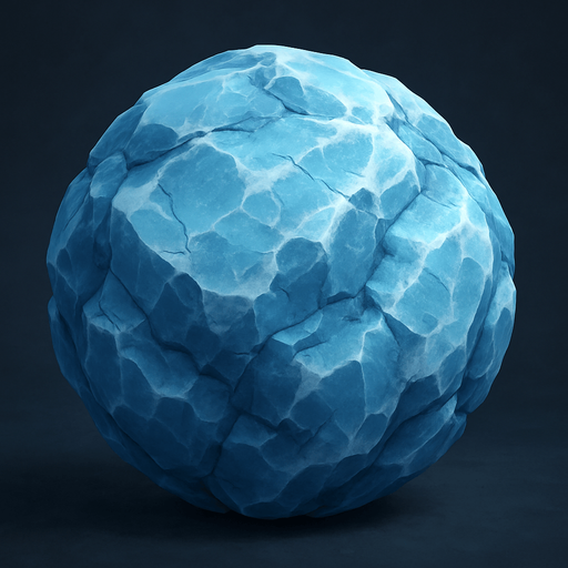 full round icy rock.
In-Game asset