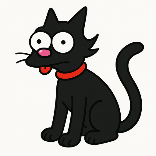 Snowball the second Simpsons.
In-Game asset.  2d.  High contrast.  No shadows. Simpsons