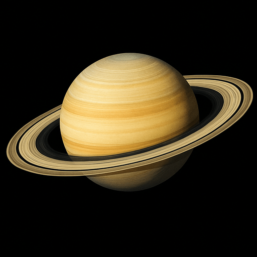 realistic saturn.
In-Game asset.  2d.  High contrast.  No shadows