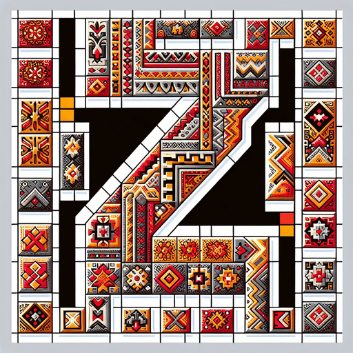 block z for tetris in russian style.
Single Game Texture. In-Game asset. 2d. Blank background. High contrast. No shadows.