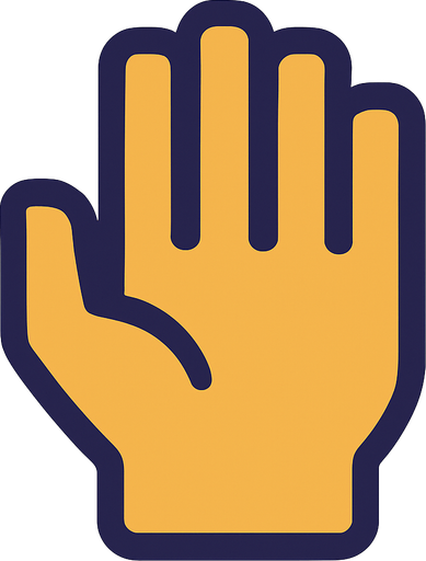 Do flat aiHand ..
In-Game asset.  2d.  High contrast.  No shadows