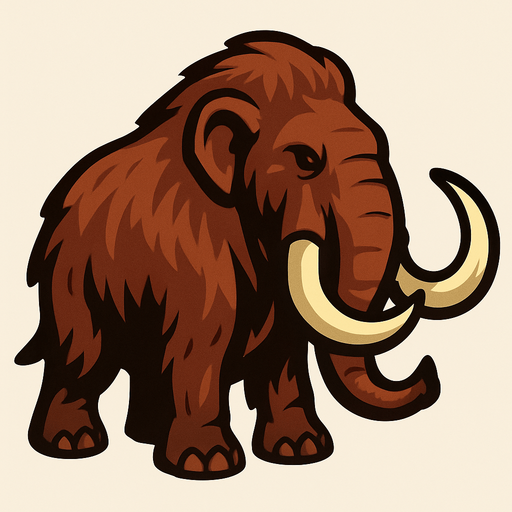 Mammoth.
In-Game asset.  2d.  High contrast.  No shadows
