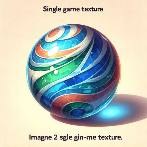 COLORED GLASS MARBLE.
Single Game Texture. In-Game asset. 2d. Blank background. High contrast. No shadows.