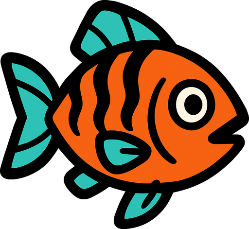 Poisson.
In-Game asset.  2d.  High contrast.  No shadows