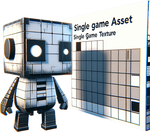 cubetto anime.
Single Game Texture. In-Game asset. 2d. Blank background. High contrast. No shadows.