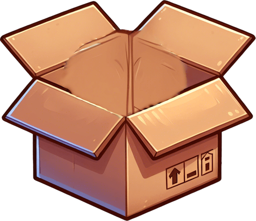 Detail of face head and ears of a cute Chibi ginger cat's looking from the box into the camera. Cheeky, happy. Brown eyes