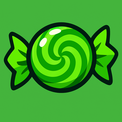 candy_green.
In-Game asset.  2d.  High contrast.  No shadows