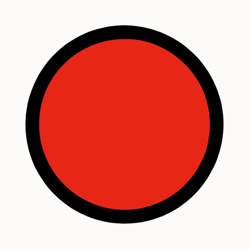 red point icon.
In-Game asset.  2d.  High contrast.  No shadows