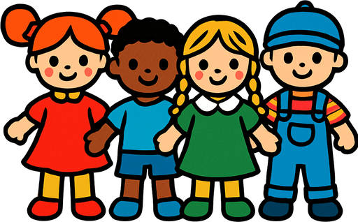 Toy dolls.
In-Game asset.  2d.  High contrast.  No shadows