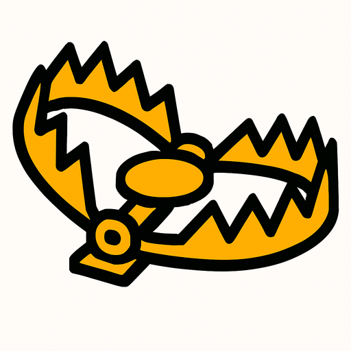 trap.
In-Game asset.  2d.  High contrast.  No shadows