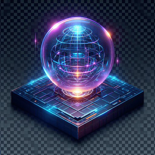 A glowing neon energy orb, futuristic collectible, electric blue and violet gradients, soft light emission, metallic core, floating in mid-air over a digital grid, emitting holographic particles, synthwave cyberpunk aesthetic, ultra-high definition, transparent background..
Single Game Texture.  In-Game asset.  2d.  Blank background.  High contrast.  No shadows