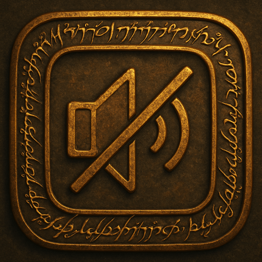 Make a mute button in lotr style