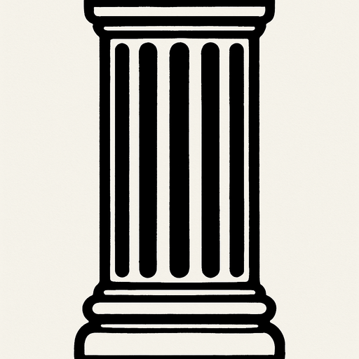 vertical texture repeatable of a greek inspired column, no top no bottom only center part to repeat vertically.
In-Game asset.  2d.  High contrast.  No shadows