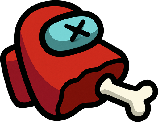 Dead among us.
In-Game asset.  2d.  High contrast.  No shadows