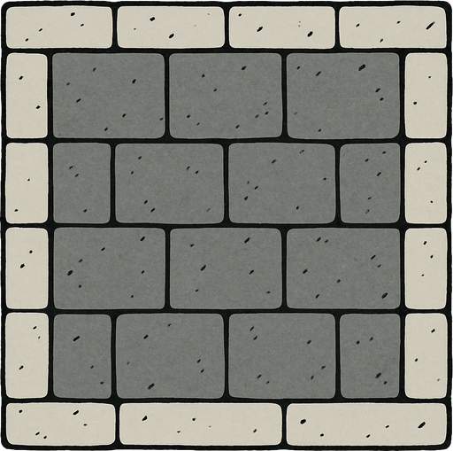 üstden çekilmiş kaldirim.
In-Game asset.  2d.  High contrast.  No shadows
