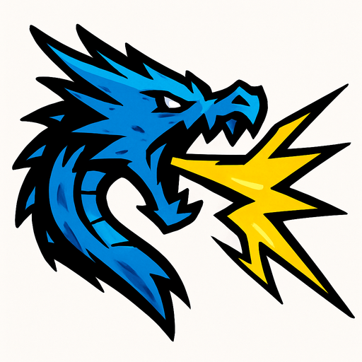 efek slash kepala naga petir ke depan.
In-Game asset.  2d.  High contrast.  No shadows