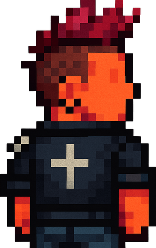 make different hairstyle and clothing, you can make punk