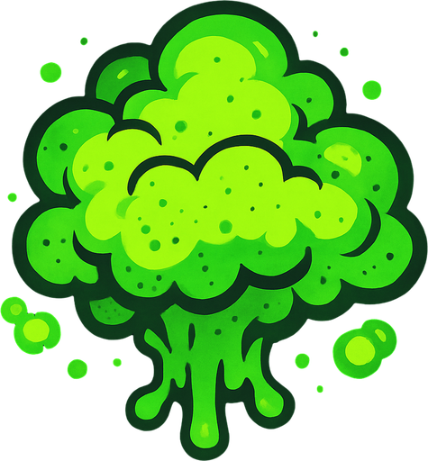 Zehir bulutu.
In-Game asset.  2d.  High contrast.  No shadows