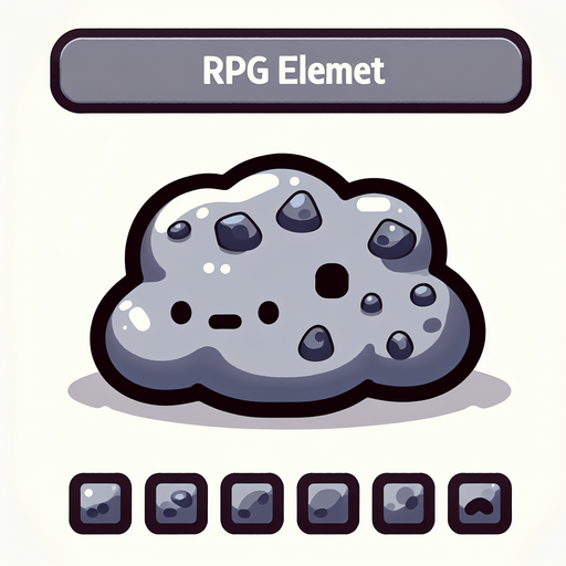 Un slime gris RPG con rocas en su espalda. Estilo suave y simple.
Single Game Texture.  In-Game asset.  2d.  Blank background.  High contrast.  No shadows